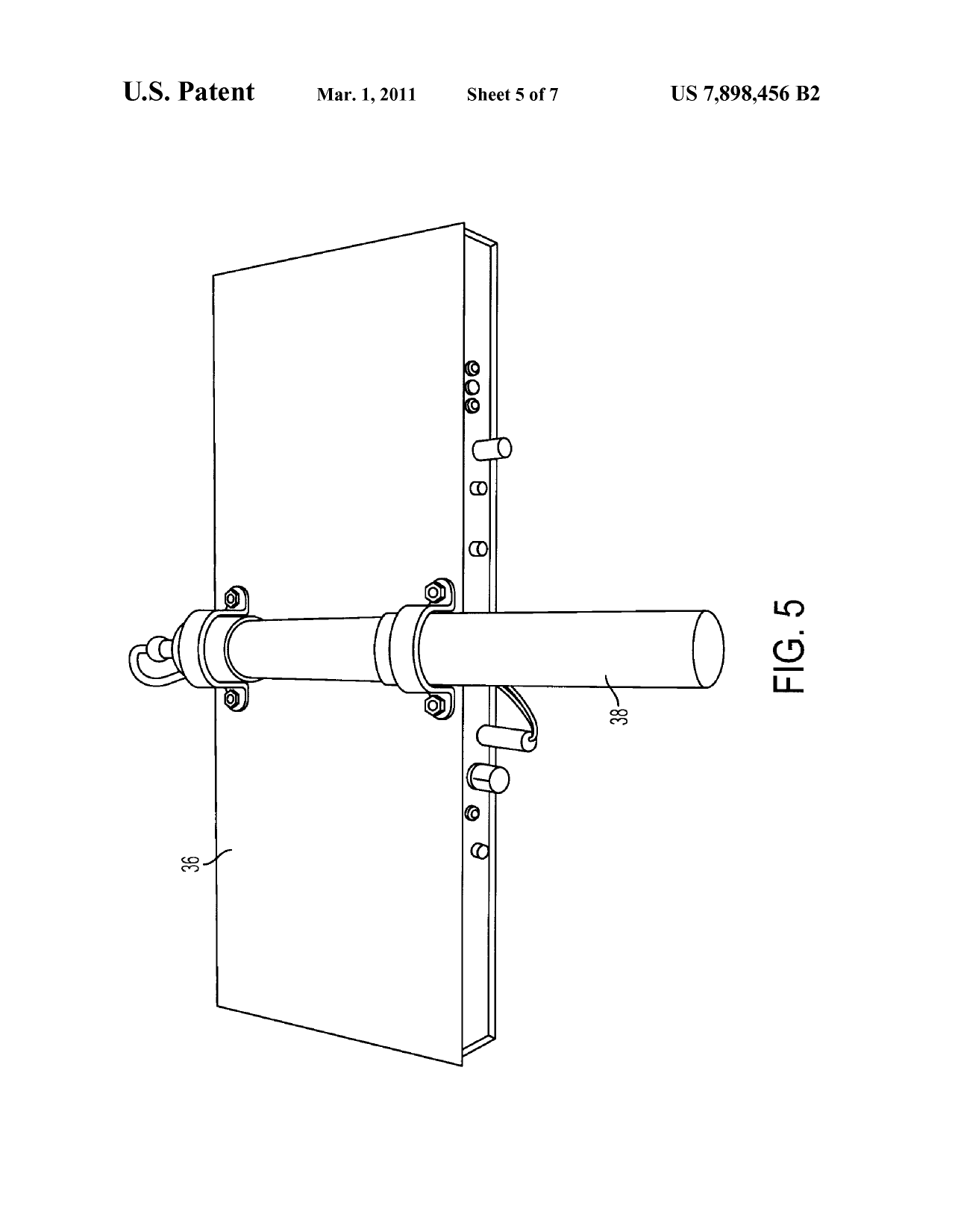 Patent figure 5: the handheld case and handle of the locator