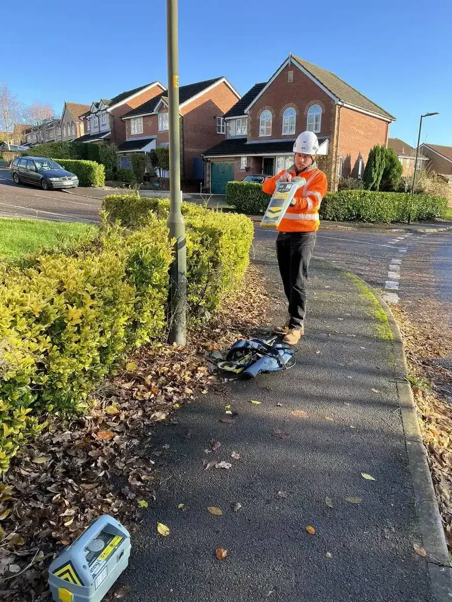 Underground service detection training