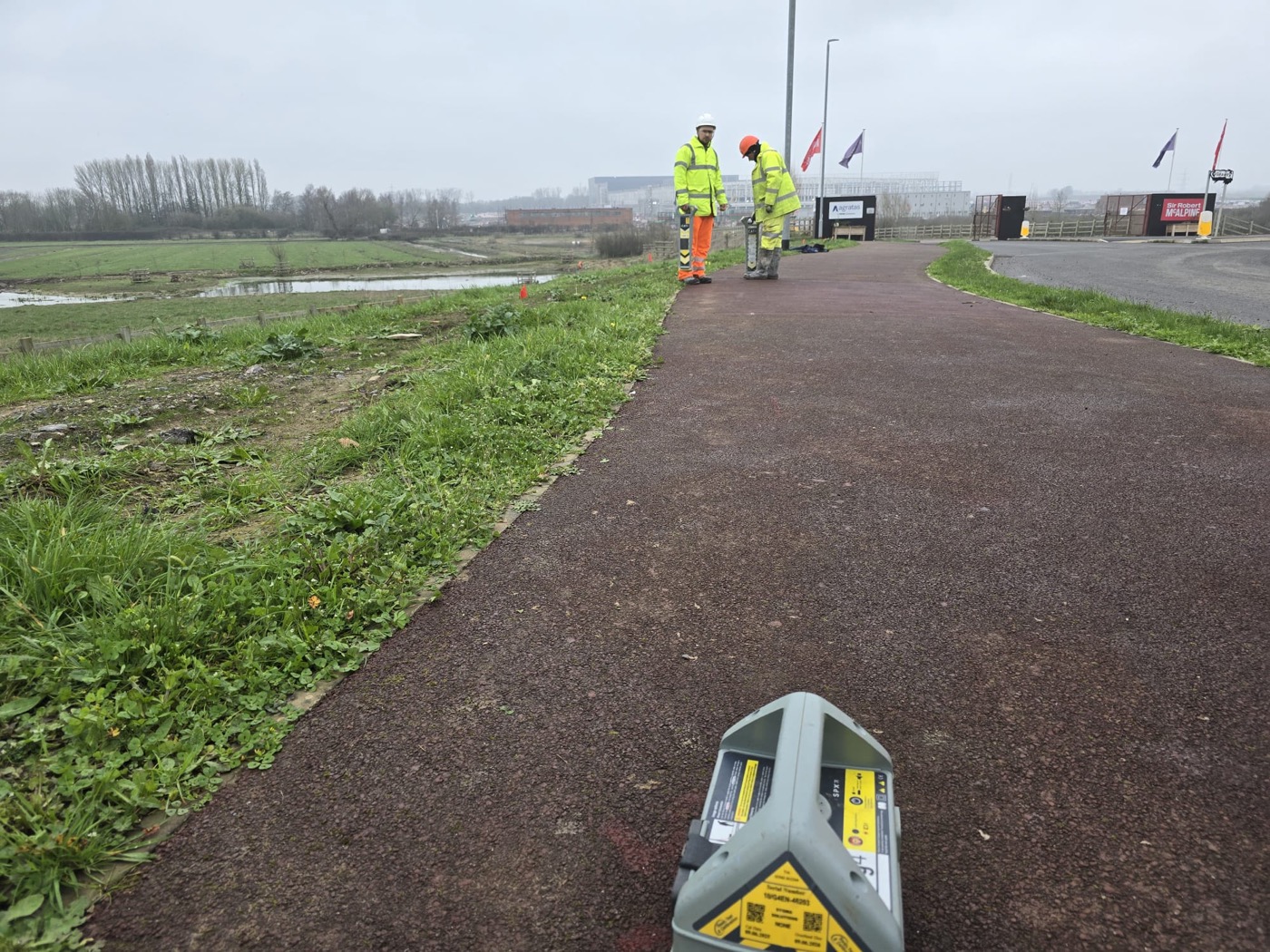 Genny and CAT training on a live utility site