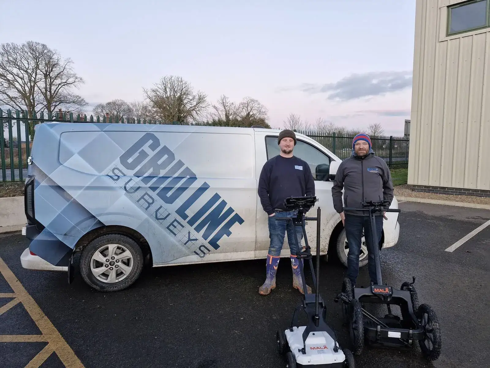 Delegates learning GPR survey techniques
